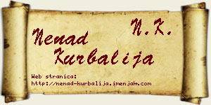 Nenad Kurbalija vizit kartica